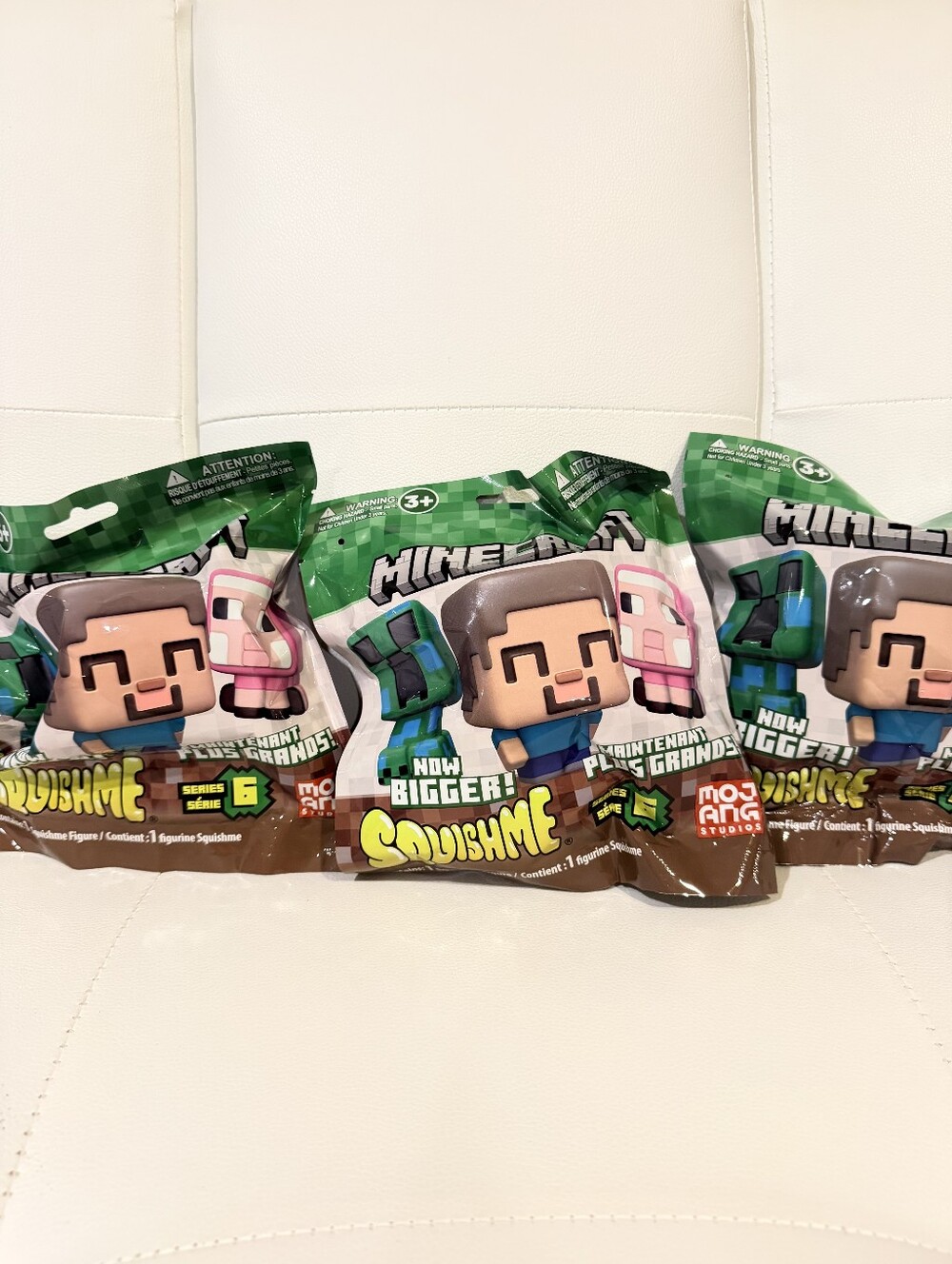 Minecraft SquishMe 3.5‑Inch Collectible Squishy Figure 3x